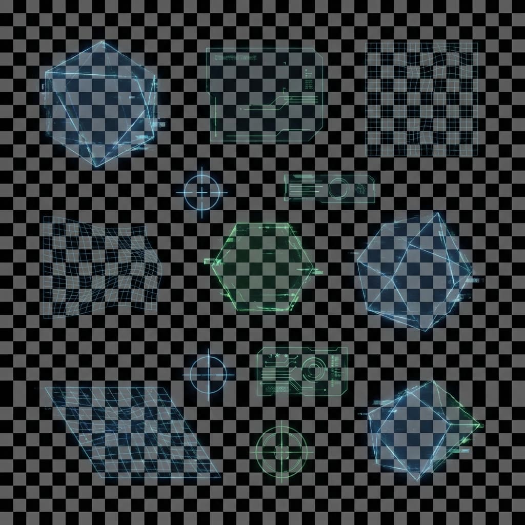 Cyberpunk UI elements